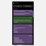 Giao diện mới của ứng dụng Sticky Notes trên Windows 11 với thiết kế hiện đại và thanh lịch.
