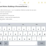 Giao diện người dùng trên ứng dụng ghi chú Apple Notes