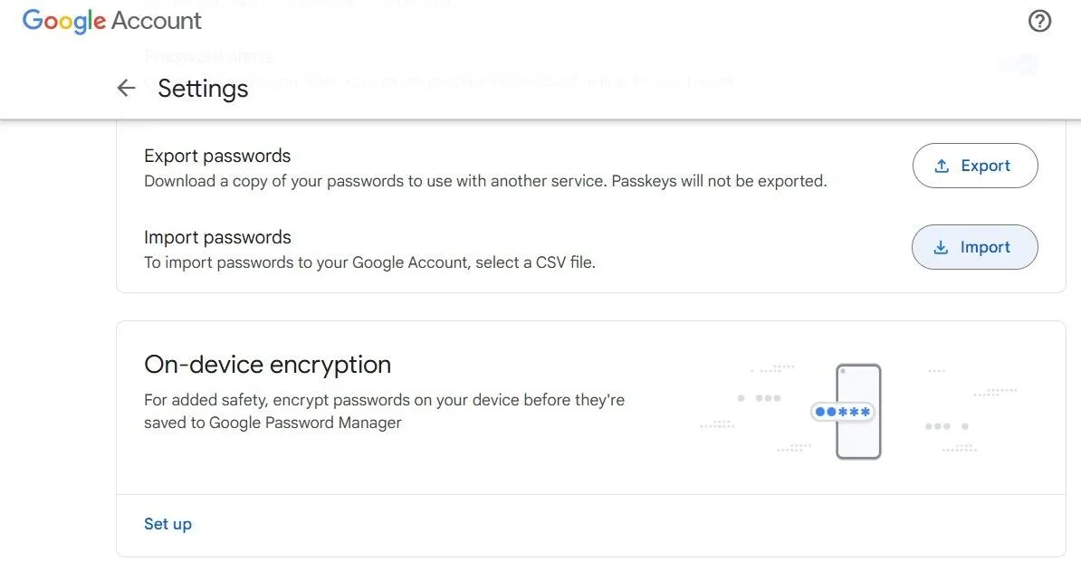 Giao diện nhập mật khẩu vào Trình quản lý mật khẩu của Google