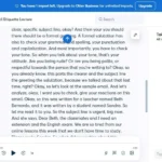 Giao diện Otter.ai hiển thị mẫu phiên âm video với tính năng nhận diện người nói tự động