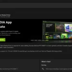 Giao diện phần mềm Nvidia GeForce Experience hiển thị tùy chọn tải xuống và cài đặt bản cập nhật driver 576.02.