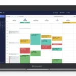 Giao diện Proton Calendar trên máy tính với các khối thời gian hiển thị sự kiện