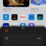 Giao diện remote ảo Samsung SmartThings trên điện thoại điều khiển TV Frame.