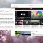 Giao diện Samsung DeX hiển thị ứng dụng Samsung Notes và trình duyệt Samsung Internet trên màn hình ngoài, minh họa khả năng làm việc năng suất của điện thoại.