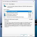 Giao diện tiện ích Disk Cleanup đang chạy trên Windows 11