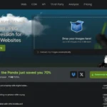 Giao diện TinyPNG hiển thị quá trình nén và tải lên nhiều hình ảnh cùng lúc