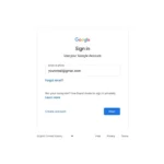 Giao diện trang đăng nhập tài khoản Google trên trình duyệt web