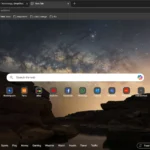 Giao diện trang mới của trình duyệt Microsoft Edge.