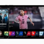 Giao diện ứng dụng Apple TV Plus trên thiết bị Android, thể hiện khả năng truy cập nội dung đa dạng