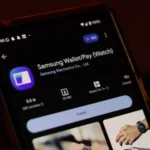 Giao diện ứng dụng Samsung Wallet trên Google Play Store