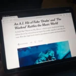 Hình ảnh minh họa ca khúc AI giả mạo giọng hát Drake và The Weeknd