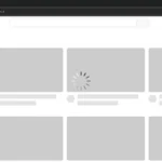 Hình ảnh thể hiện thời gian tải chậm trên các trang web và ứng dụng video như YouTube, với biểu tượng xoay vòng chờ tải