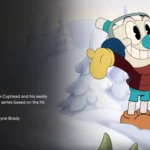 Hình ảnh từ The Cuphead Show trên Netflix, mô tả các nhân vật hoạt hình Cuphead và Mugman. Loạt phim chuyển thể từ game nổi tiếng, có sẵn trên nền tảng Netflix.