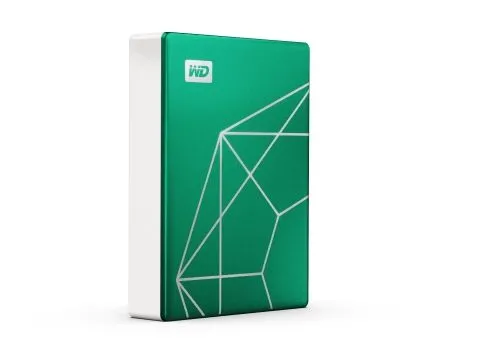 Hộp đóng gói ổ cứng di động WD My Passport Ultra 20th Emerald Anniversary Edition màu xanh ngọc