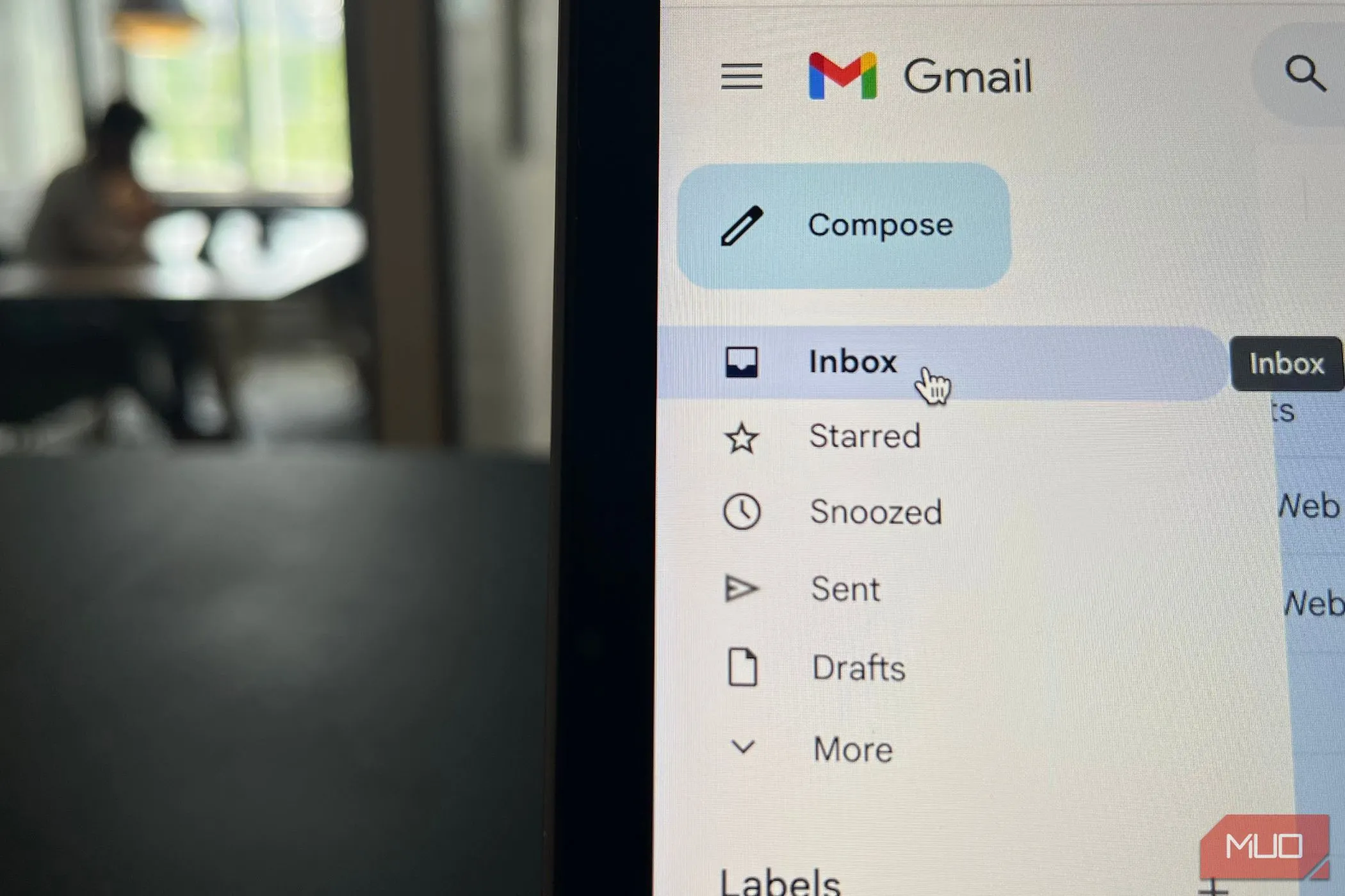 Hộp thư đến không có email nào (Inbox Zero) trong ứng dụng Gmail, minh họa khả năng quản lý email hiệu quả