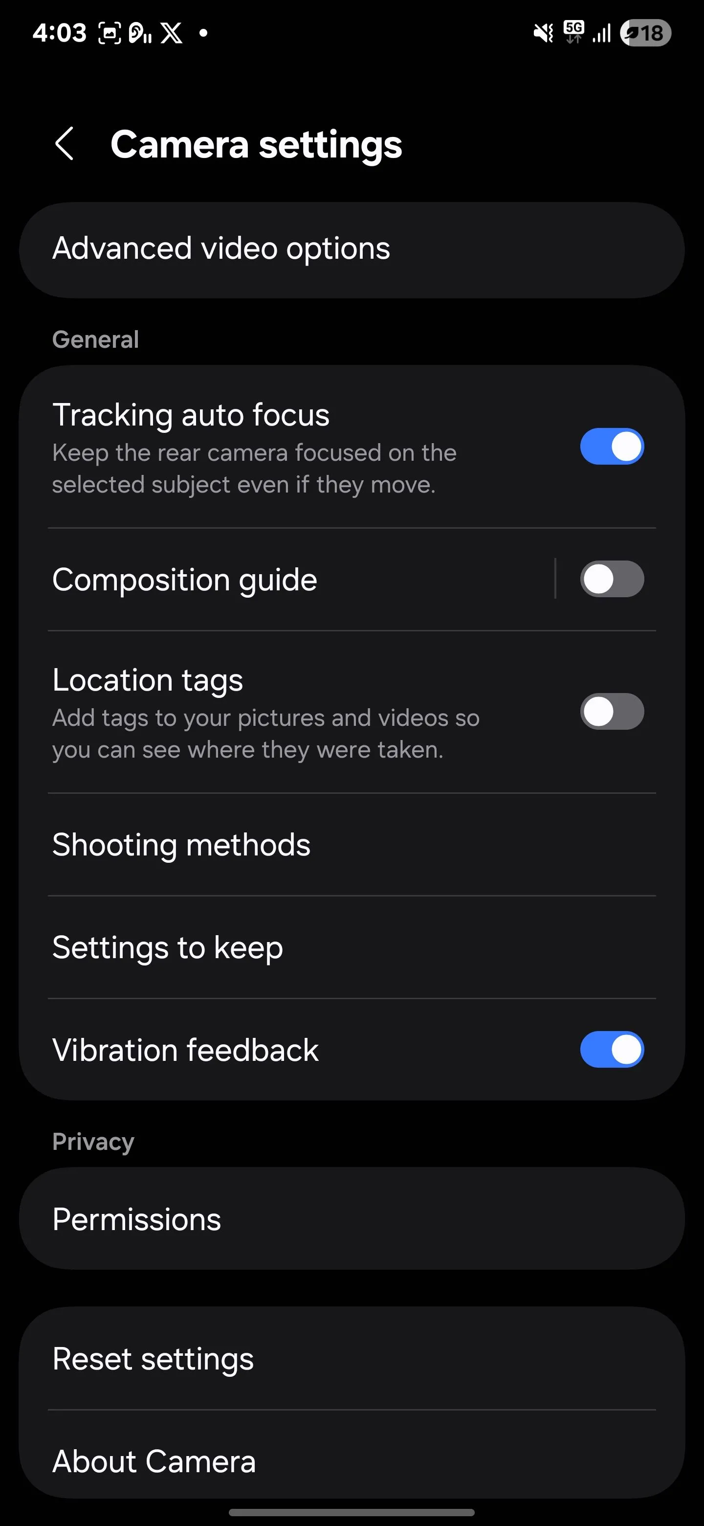 Hướng dẫn cài đặt Composition Guide cho đường lưới trong ứng dụng Camera Samsung