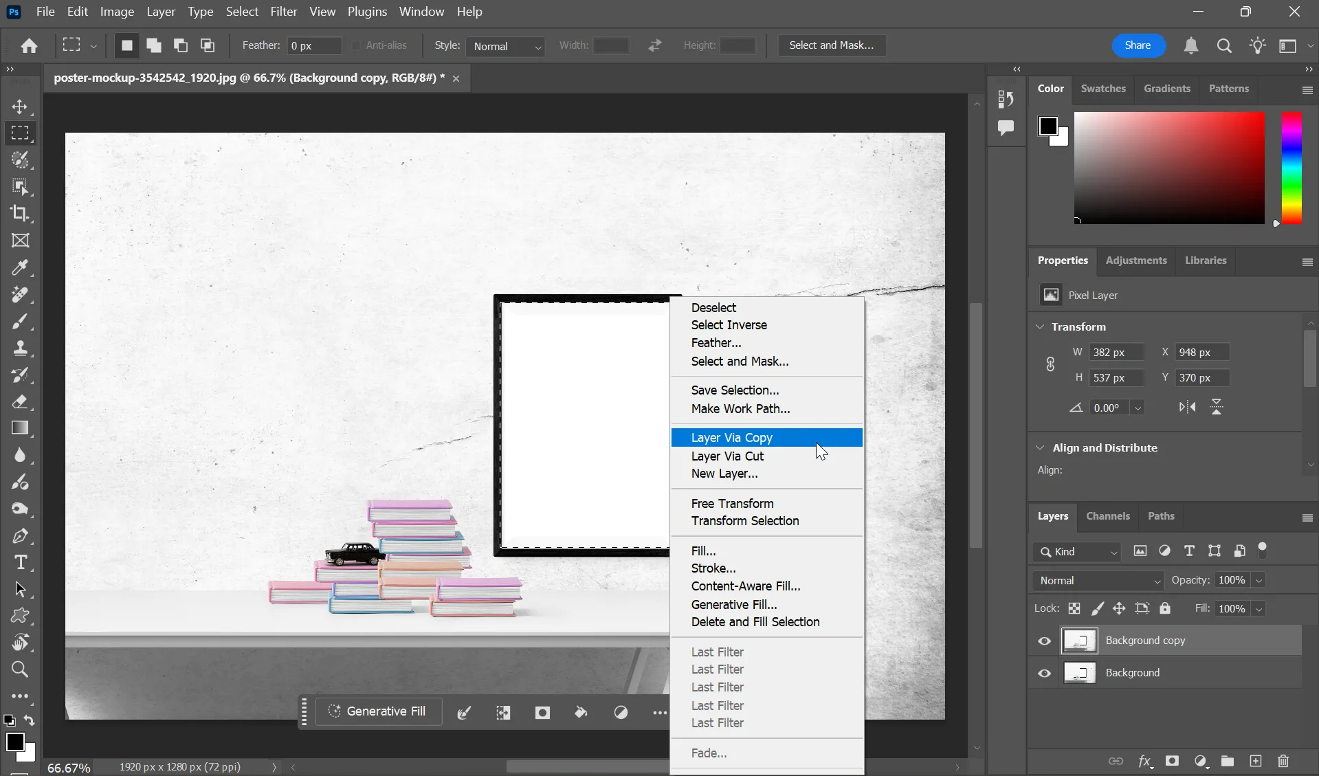Hướng dẫn chuẩn bị ảnh nền trong Photoshop cho hiệu ứng pop-out