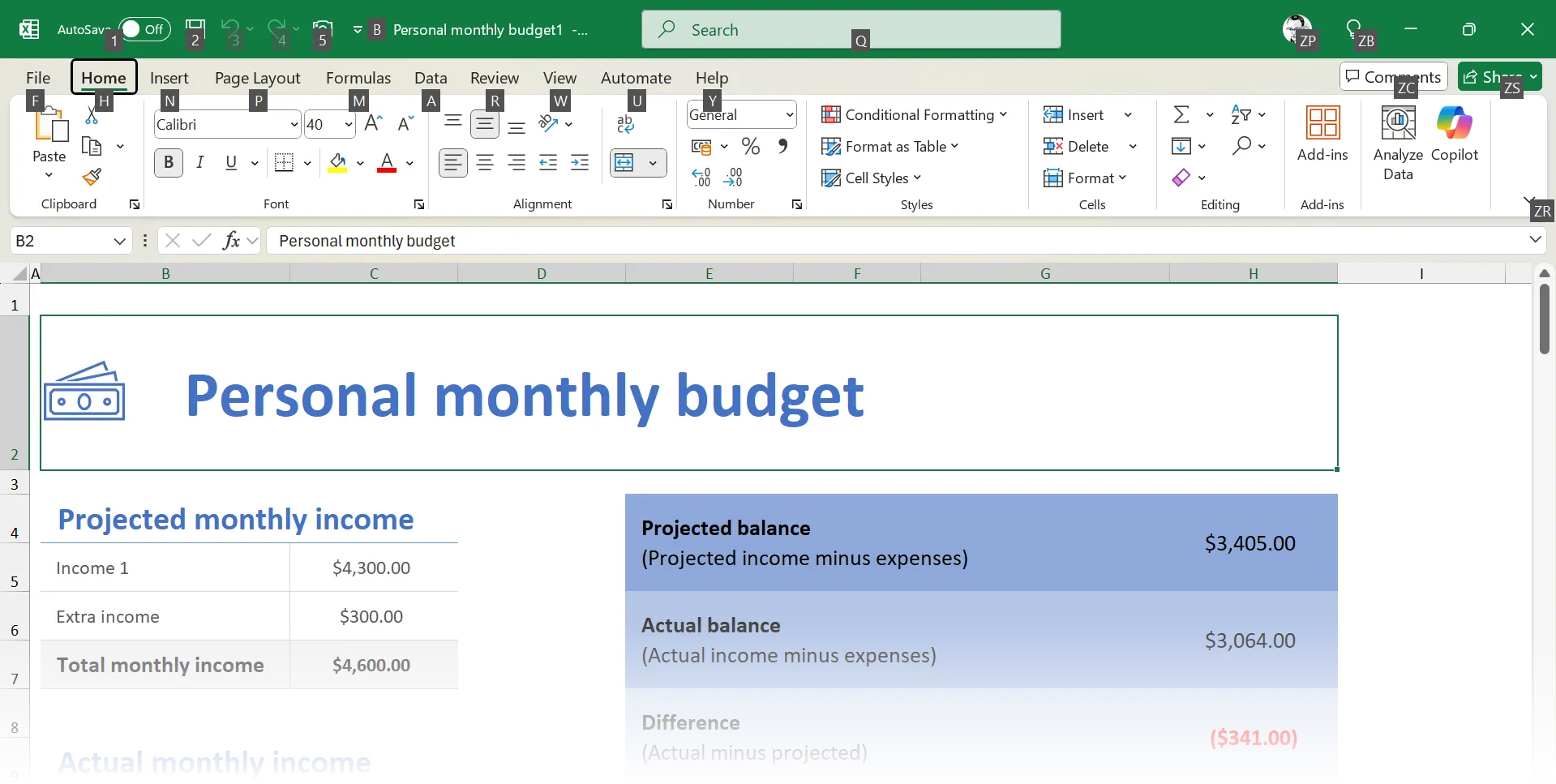 Hướng dẫn sử dụng phím Alt để điều hướng nhanh trên thanh Ribbon của Microsoft Office.