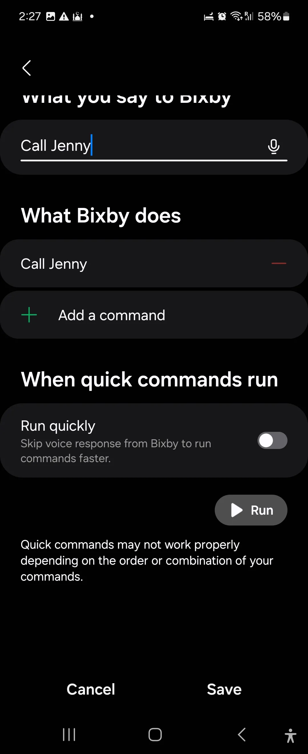 Hướng dẫn tạo lệnh nhanh mới trong Bixby để tự động hóa tác vụ trên điện thoại Samsung