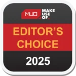Huy hiệu giải thưởng MakeUseOf Editor's Choice 2025