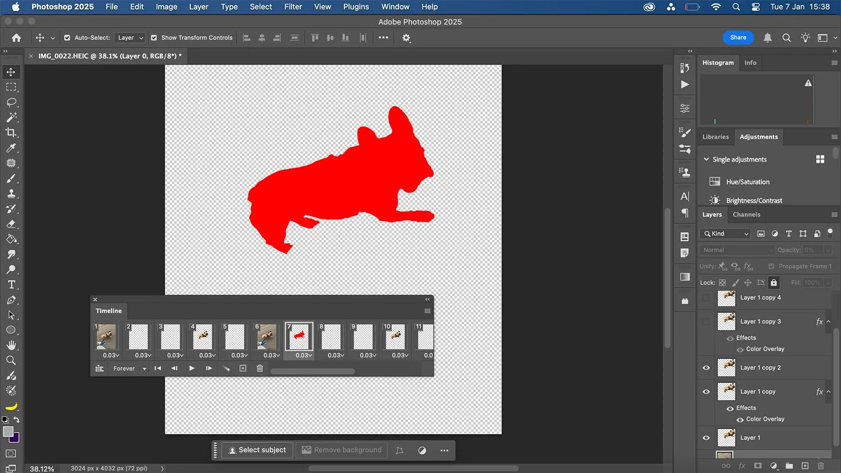 Khả năng tạo ảnh GIF và hoạt ảnh ngắn trong Photoshop qua timeline