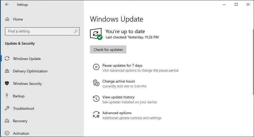 Kiểm tra các bản cập nhật Windows 10, sắp kết thúc hỗ trợ bảo mật miễn phí.