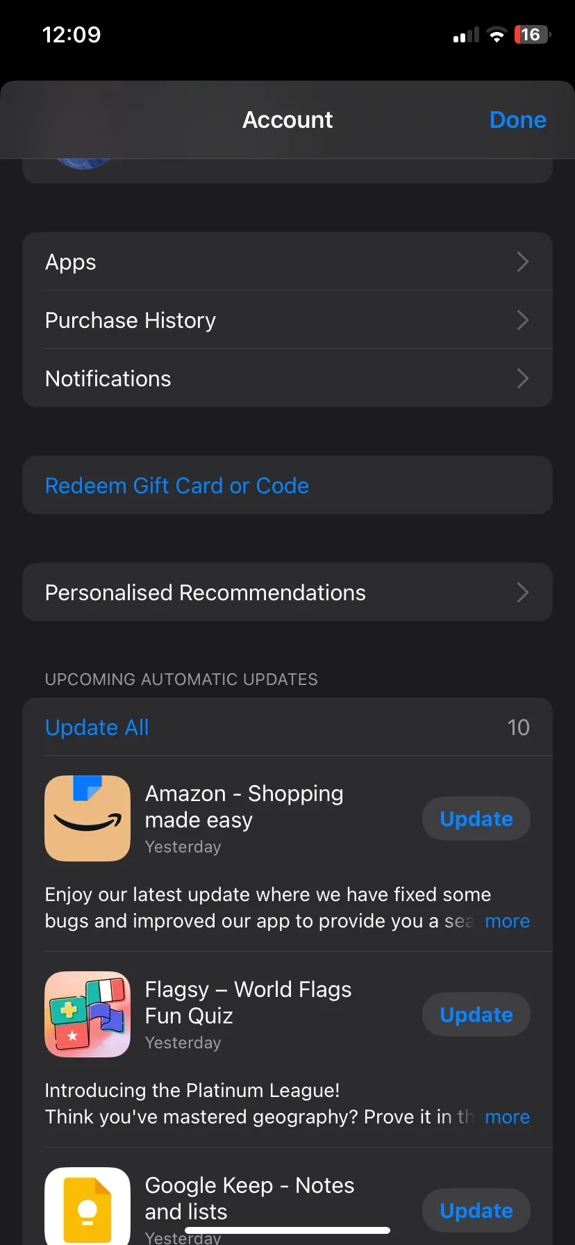 Kiểm tra cập nhật ứng dụng iOS từ biểu tượng App Store