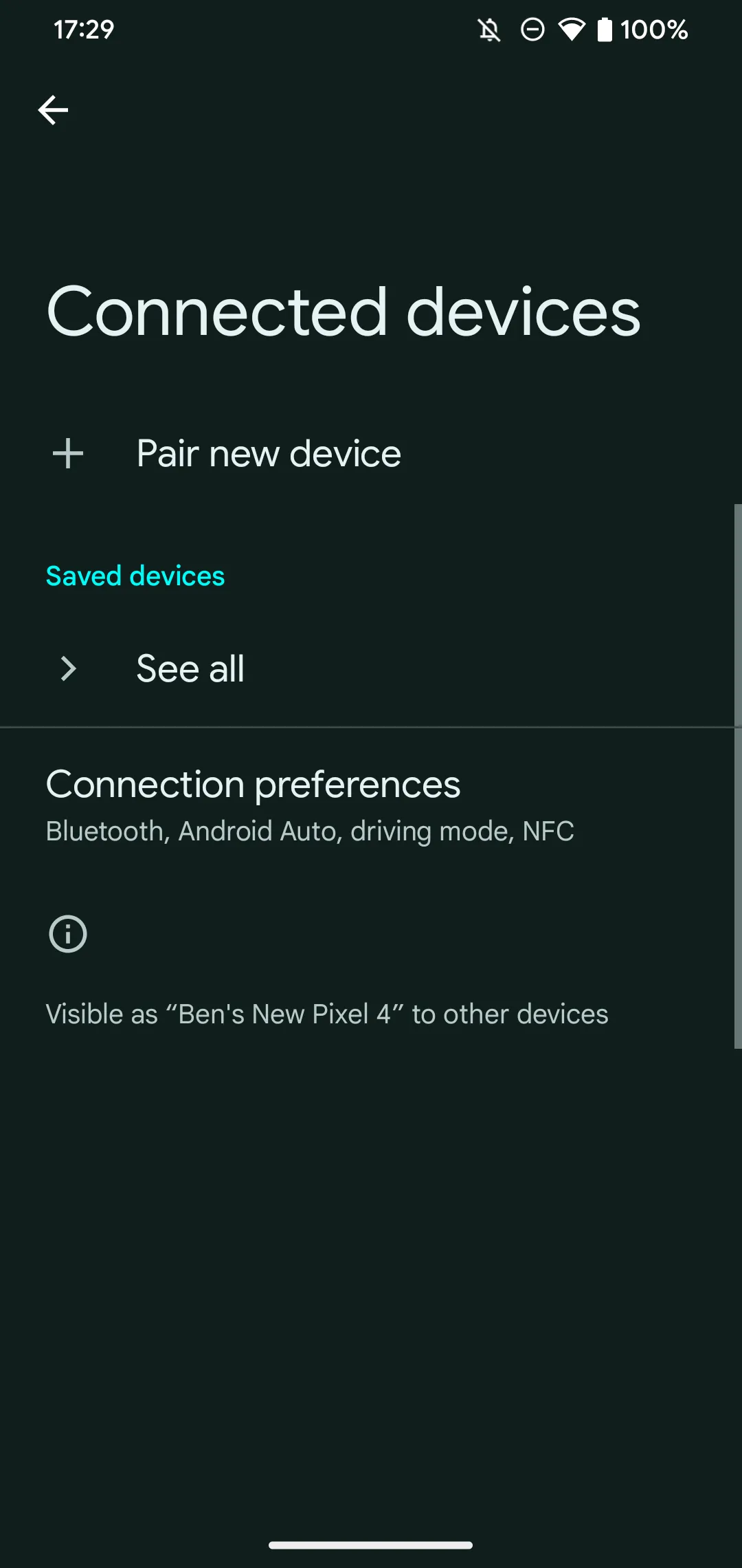 Màn hình cài đặt ghép nối Bluetooth trên Android hiển thị các thiết bị khả dụng để kết nối AirPods.