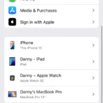 Màn hình chọn mục iCloud trong Cài đặt tài khoản Apple ID để tối ưu dung lượng.
