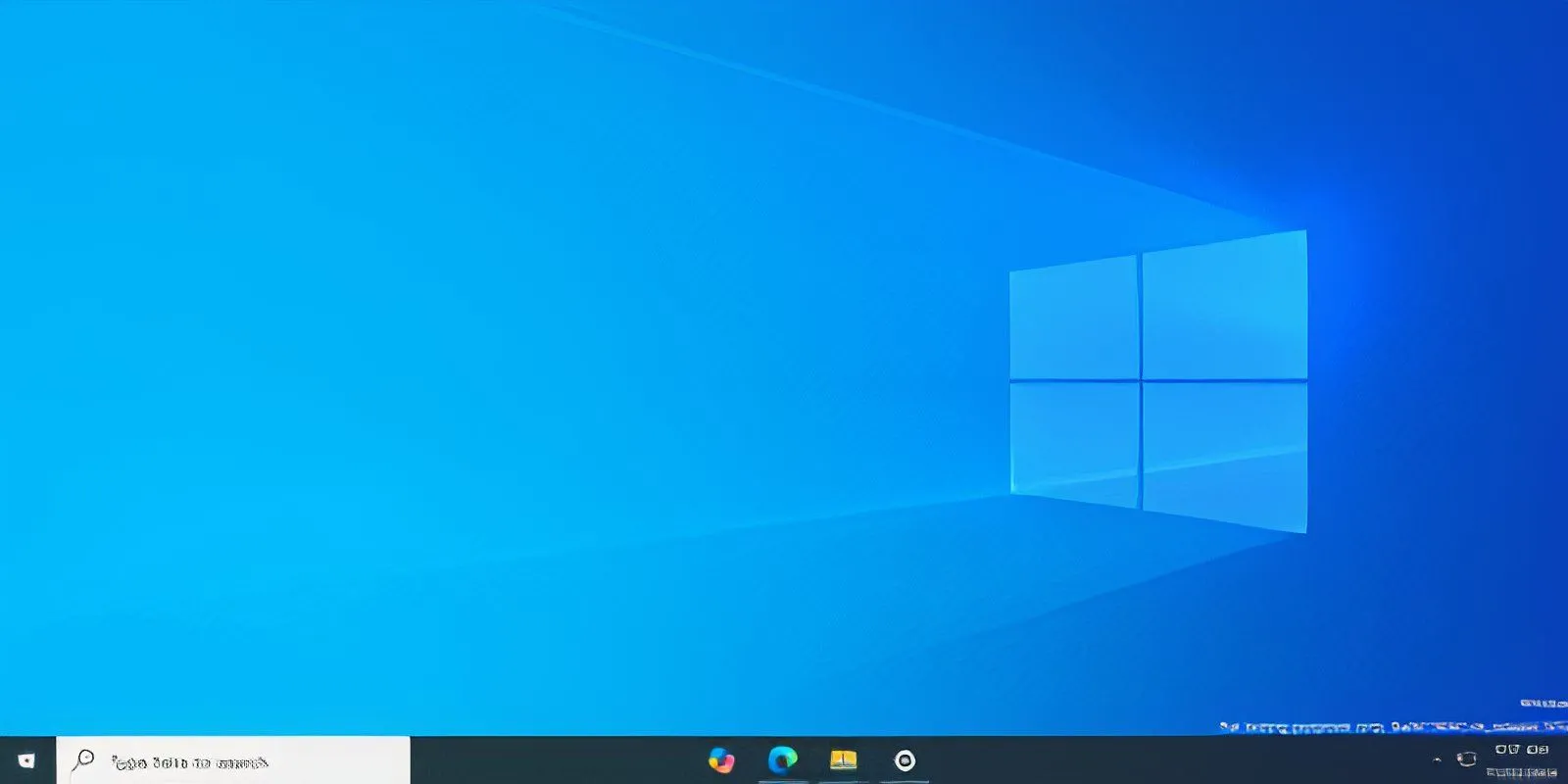 Màn hình nền Windows 10 với các biểu tượng ứng dụng được căn giữa trên Taskbar bằng ứng dụng TaskbarX