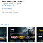 Màn hình ứng dụng Prime Video với giao diện được tối ưu trên Apple TV