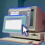 Máy tính cũ chạy hệ điều hành cổ điển với hai trình duyệt web đang mở, thể hiện sự đa dạng của các lựa chọn trình duyệt trên Windows.