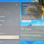 Menu Cài đặt Chung trên Smart TV LG, hiển thị các tùy chọn cấu hình bảo mật và quyền riêng tư