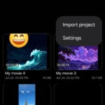 Menu Samsung Studio trên điện thoại Galaxy
