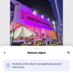 Minh họa xóa cột điện bằng công cụ Remove Object của Adobe Express