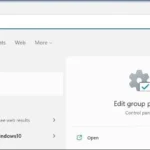 Mở Group Policy Editor bằng tìm kiếm Windows