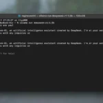 Mô hình DeepSeek-R1 chạy trong cửa sổ Terminal của Ollama