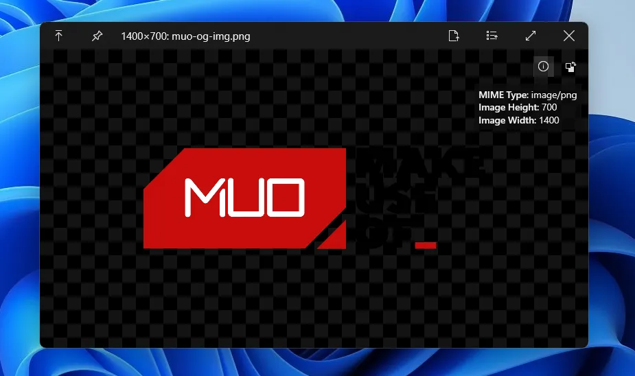 Một hình ảnh được mở trong cửa sổ xem trước QuickLook trên Windows, hiển thị khả năng xem nhanh tiện lợi