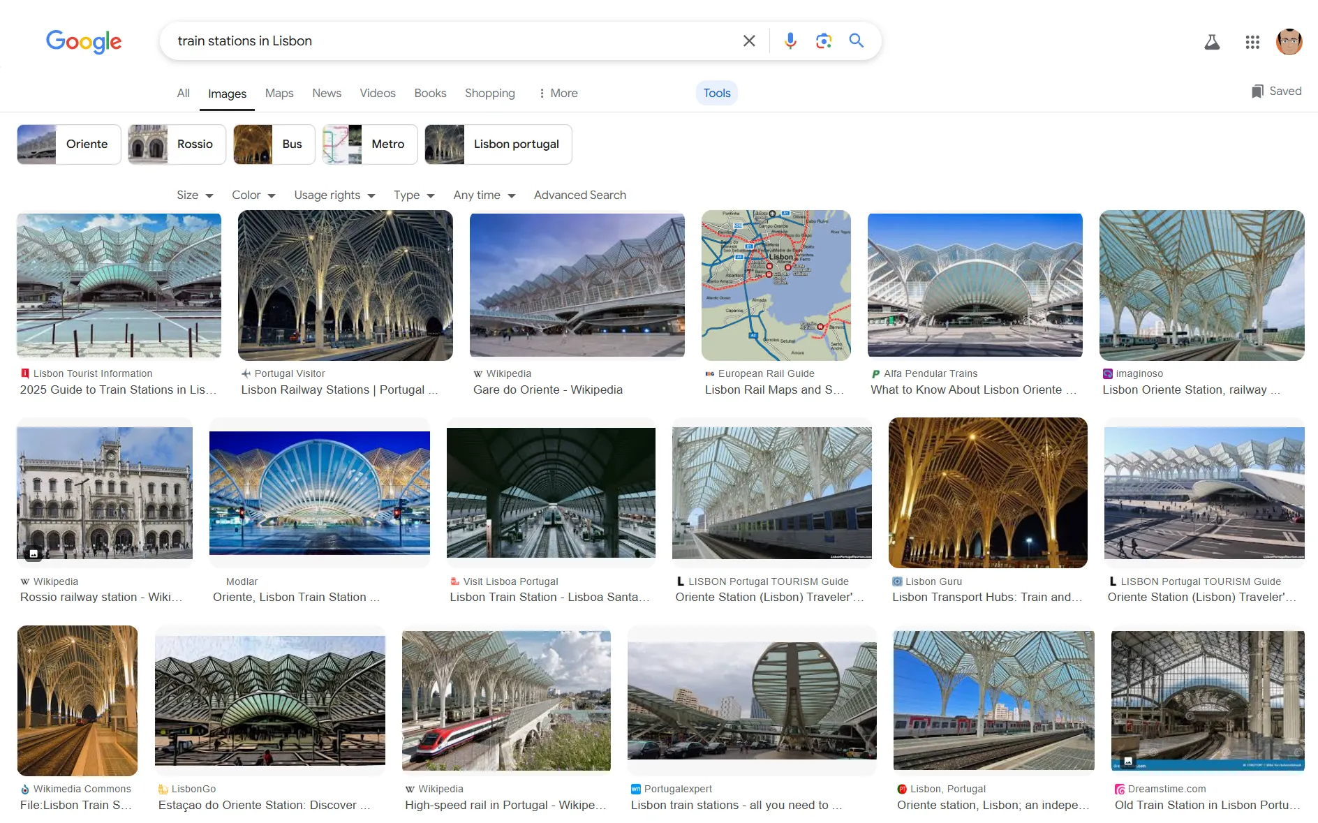 Nghiên cứu các lựa chọn giao thông công cộng bằng Google Hình ảnh
