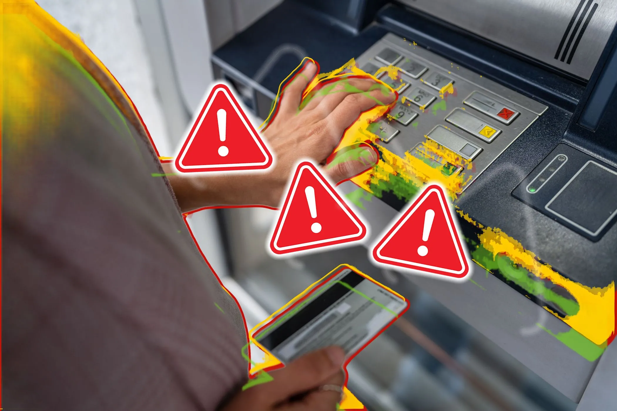 Người dùng đang giao dịch tại ATM có dấu hiệu cảnh báo lừa đảo thẻ tín dụng