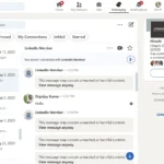 Người tìm việc xem thông báo trên LinkedIn về chiến thuật gây áp lực tuyển dụng tức thì, cảnh báo lừa đảo.