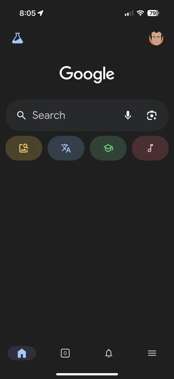 Nhận diện bài hát bằng giọng hát trong ứng dụng Google trên iOS