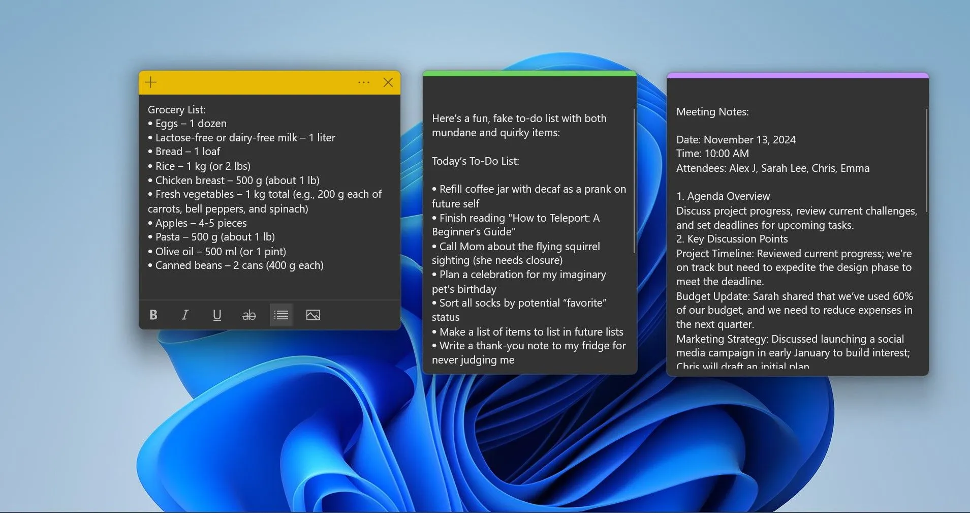 Sắp xếp các công việc với Sticky Notes trên Windows