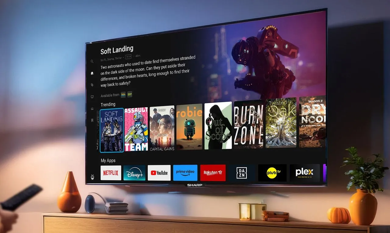 Smart TV Sharp chạy hệ điều hành TiVo với giao diện thân thiện