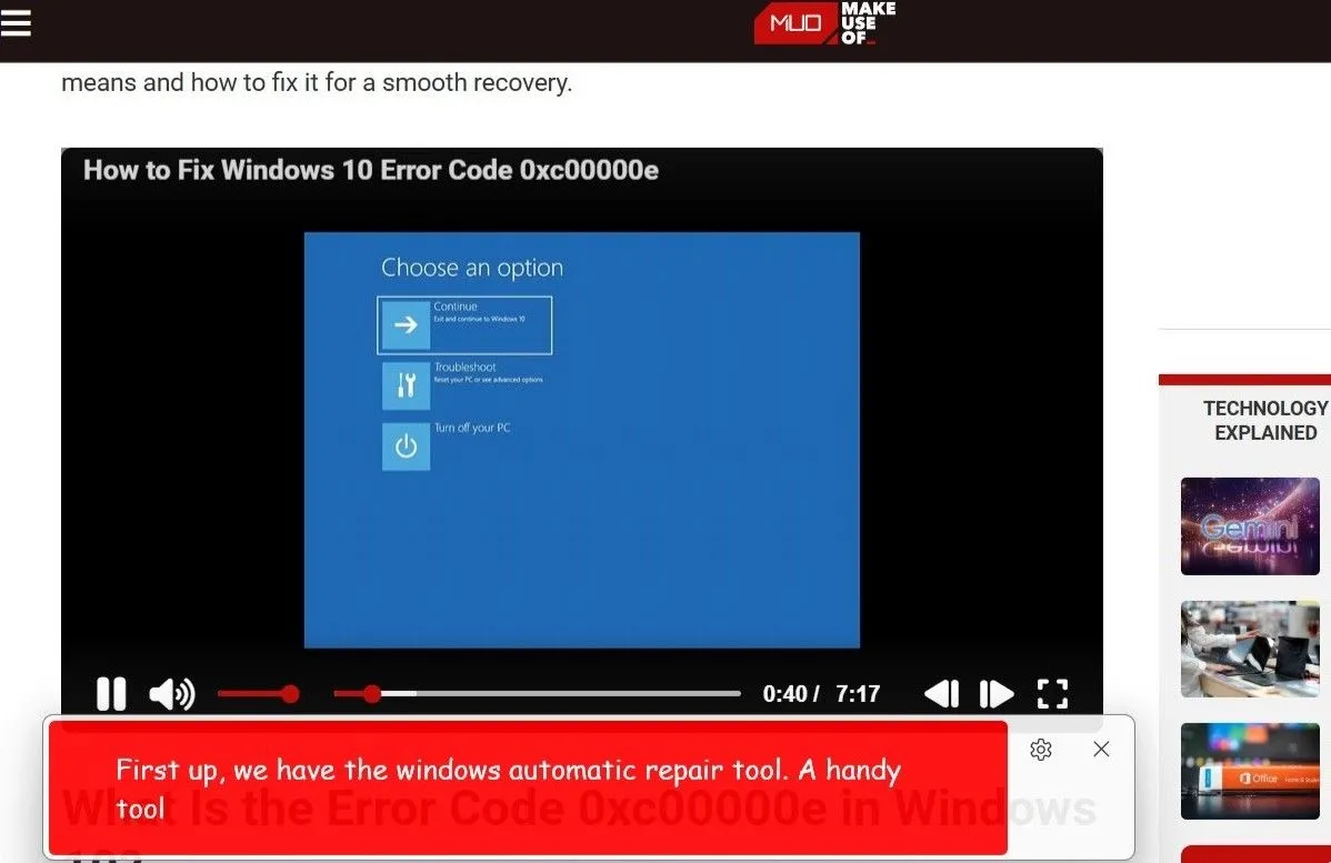 Sử dụng phụ đề trực tiếp trên video trong Windows 11
