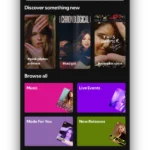 Tab Tìm kiếm Spotify trên iPhone