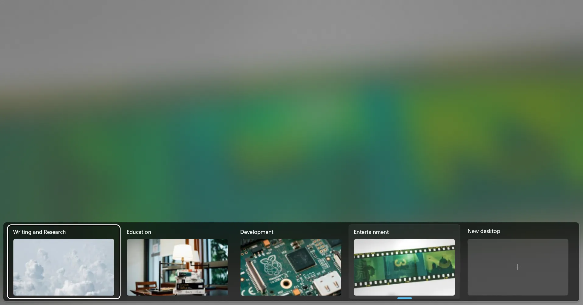 Tạo một Màn hình ảo mới cho một tác vụ cụ thể trong Task View