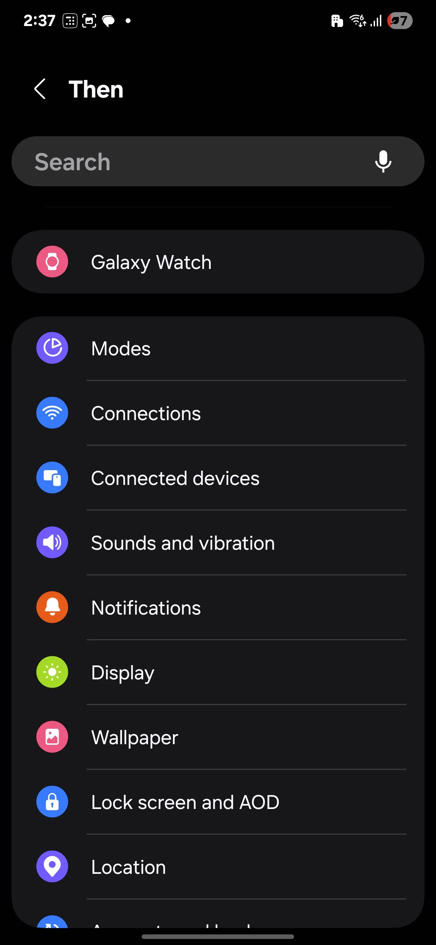Tạo một quy trình để tắt tiếng màn trập trong điện thoại Samsung
