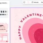 Tạo thiệp chúc mừng Valentine độc đáo trên Canva