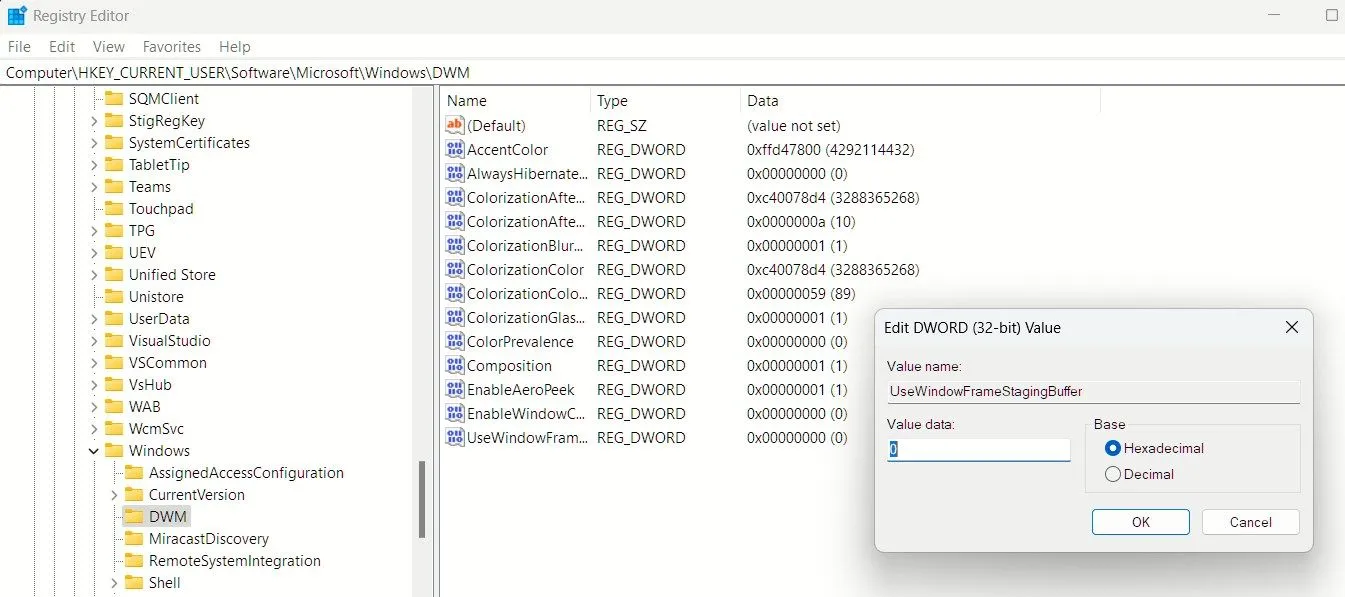 Tắt các góc bo tròn của cửa sổ ứng dụng và giao diện trên Windows 11